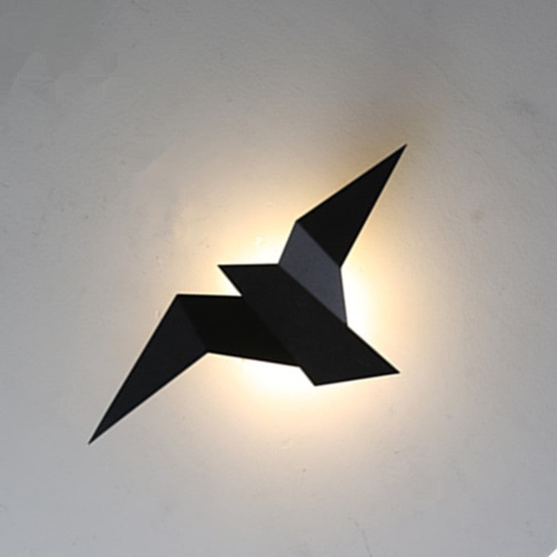 Vegglampe LED fugl – Moderne nordisk nattlampe