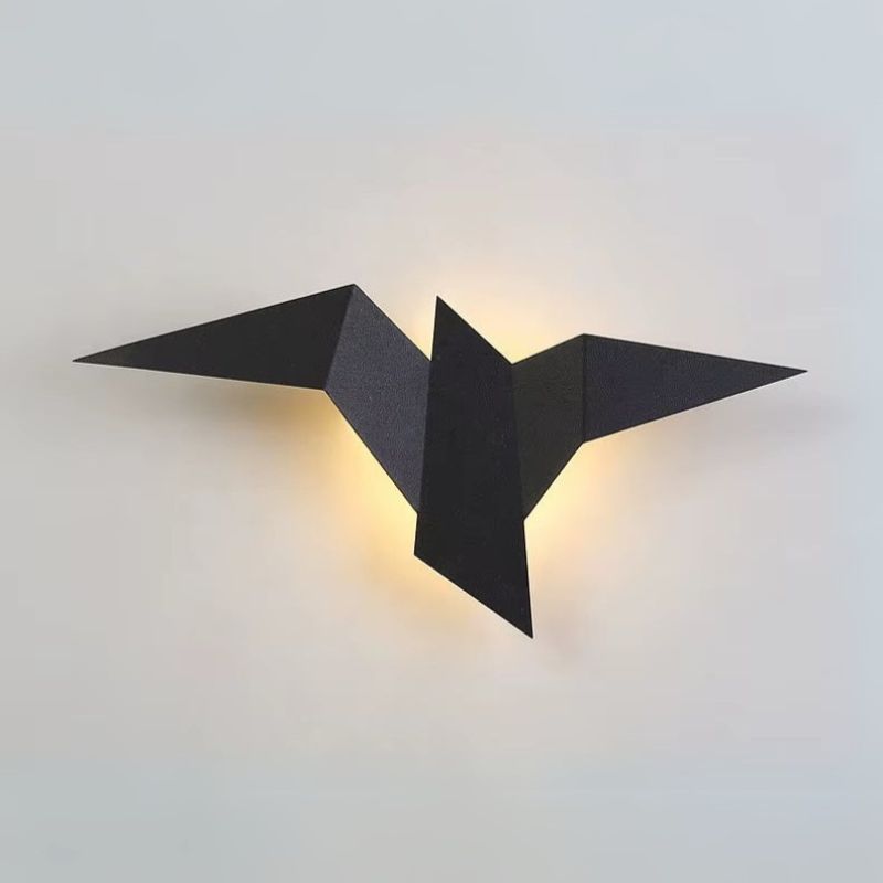 Vegglampe LED fugl – Moderne nordisk nattlampe