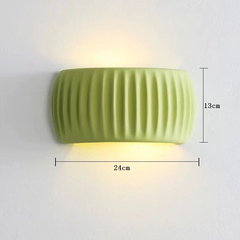 Vegglampe i resin – Fransk gresskarform, koselig nattlys