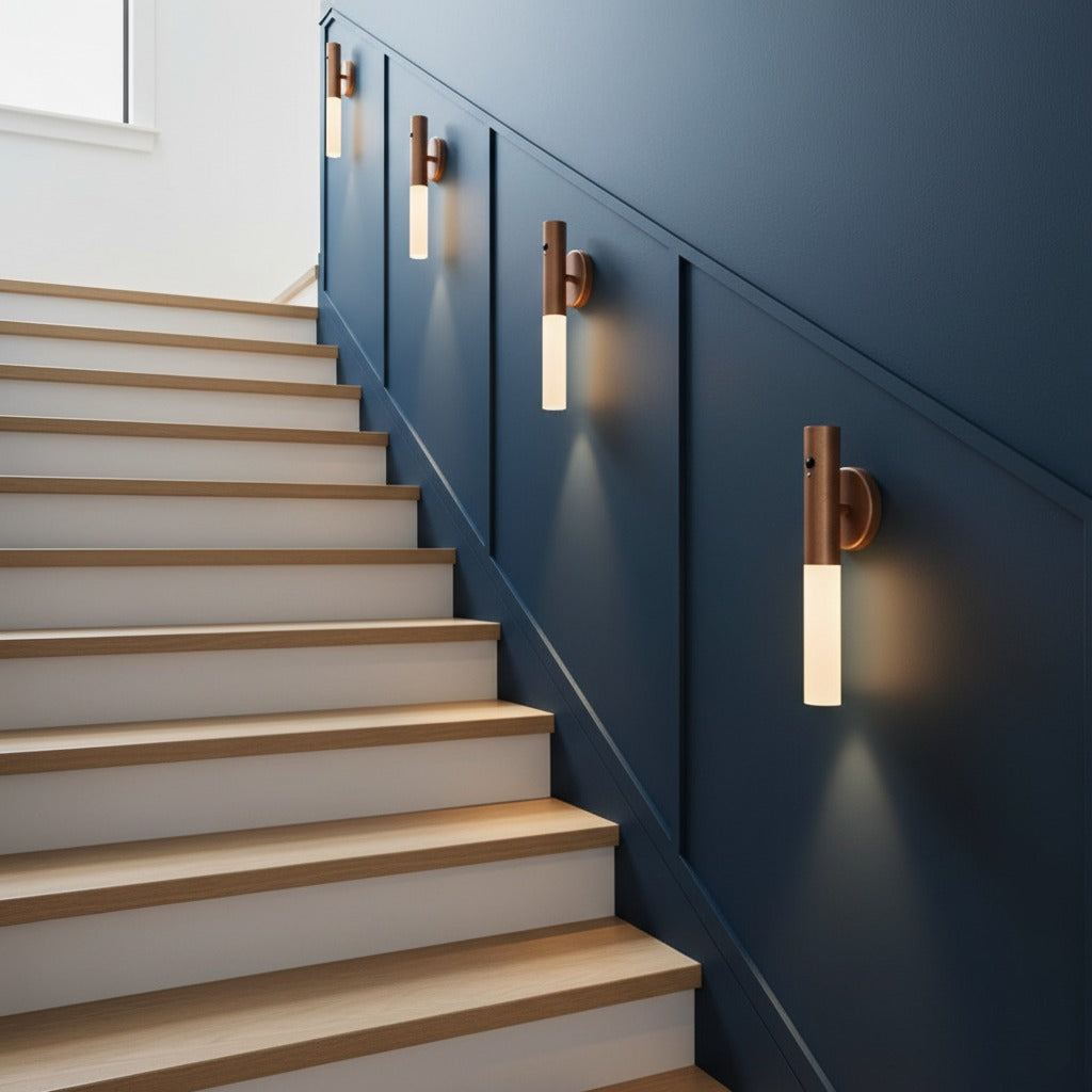 Vegglampe — Magnetisk oppladbar LED med sensor