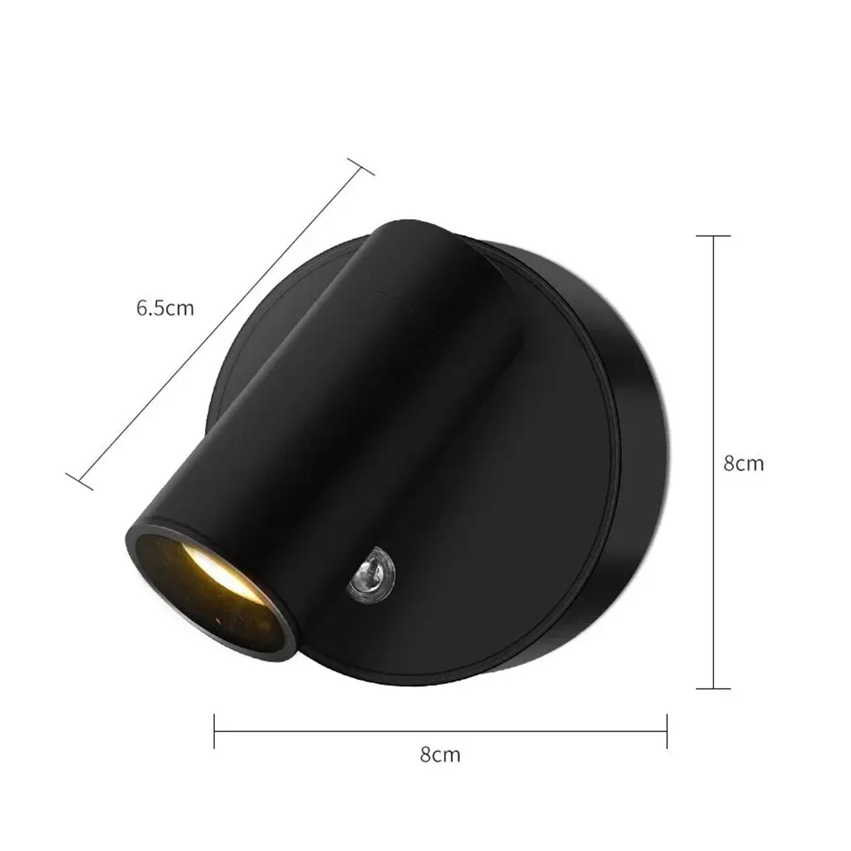 Vegglampe: Magnetisk oppladbar LED touch-lampe