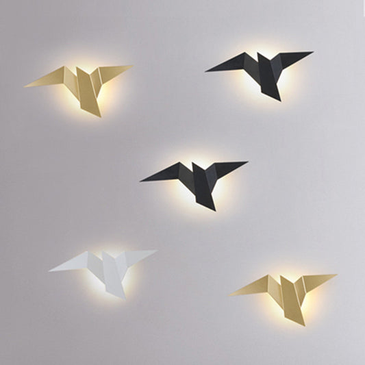 Vegglampe LED fugl – Moderne nordisk nattlampe