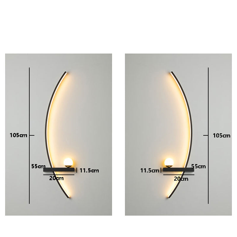 Moderne LED Vegglampe 55/105 cm – Elegant belysning