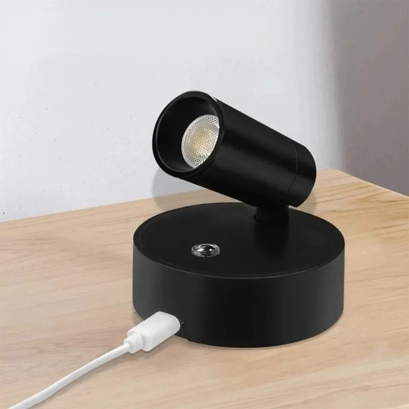 Vegglampe: Magnetisk oppladbar LED touch-lampe