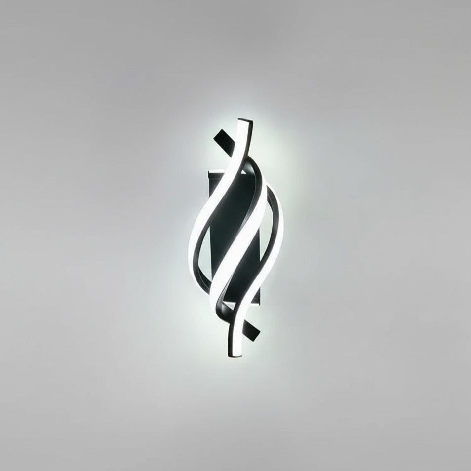 Vegglampe | Moderne spiral LED til stue og soverom