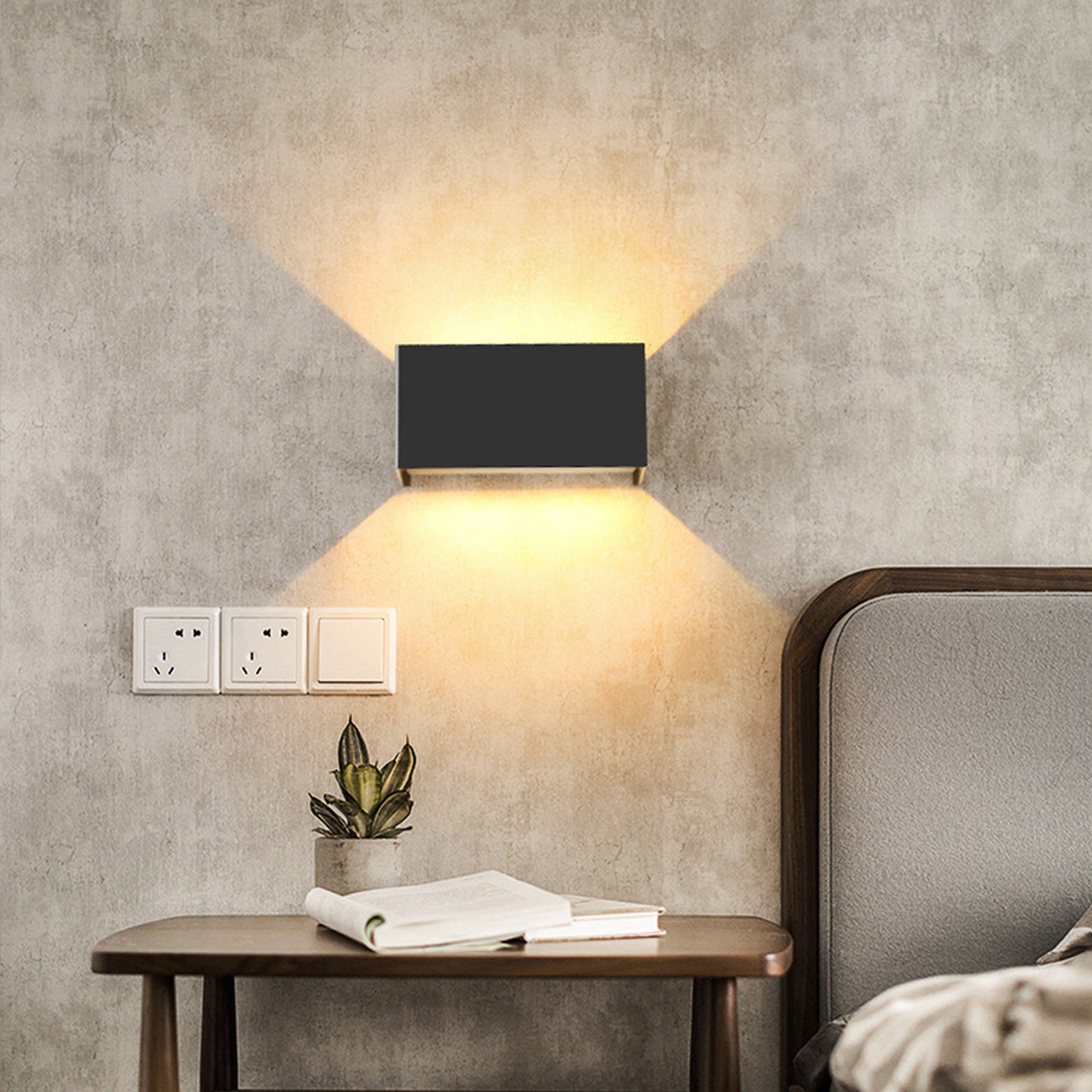 Nordisk vegglampe IP65 – Moderne LED 12W/24W