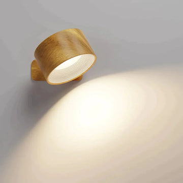 Vegglampe i tre LED – 360° roterbar og berøringsstyrt