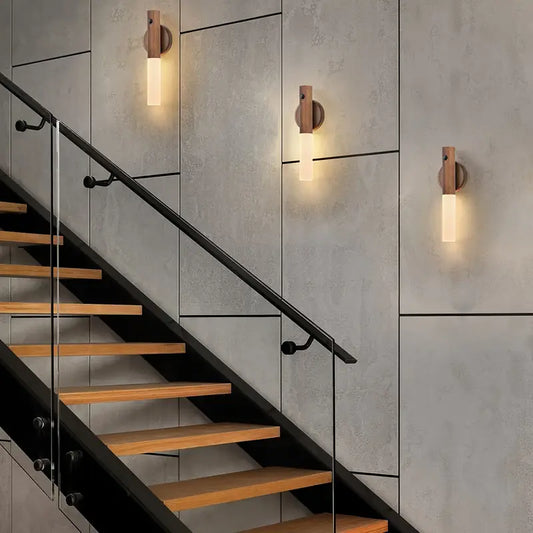 Vegglampe — Magnetisk oppladbar LED med sensor