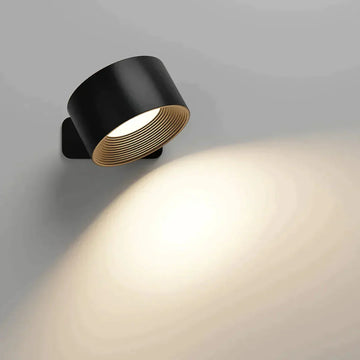Vegglampe i tre LED – 360° roterbar og berøringsstyrt